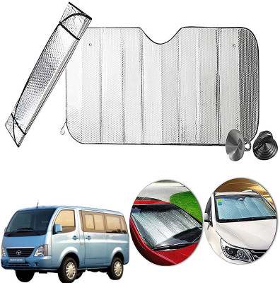 AUTO PEARL Dashboard, Windshield Sun Shade For Tata Venture(Silver)