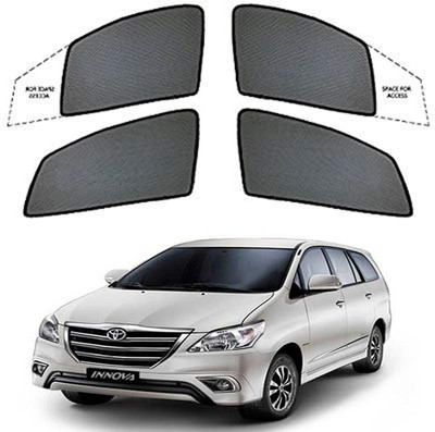 Magnetic Side Window Sun Shade For Toyota Innova(Black)