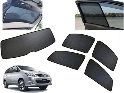 AUTO PEARL Side Window, Rear Window Sun Shade For Toyota Innova(Black)