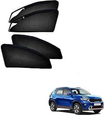 HARKRISH Side Window Sun Shade For Kia Sonet(Black)