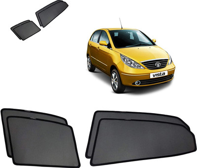 RAKRISH Rear Window, Side Window Sun Shade For Tata Vista(Black)