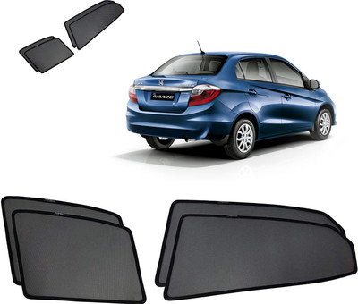 RAKRISH Rear Window, Side Window Sun Shade For Honda Amaze(Black)