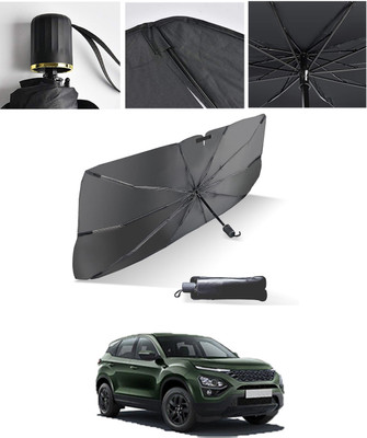 AYW Windshield Sun Shade For Maruti Suzuki Gypsy(Black, Silver)
