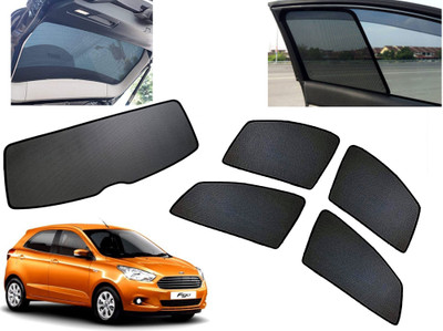AUTO PEARL Side Window, Rear Window Sun Shade For Ford Figo(Black)