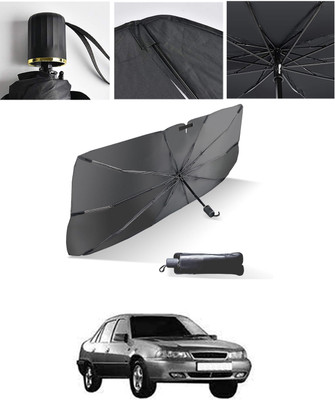 AYW Windshield Sun Shade For Maruti Suzuki Ciaz(Black, Silver)