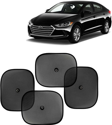 Kingsway Side Window, Rear Window, Windshield Sun Shade For Hyundai Elantra(Black)