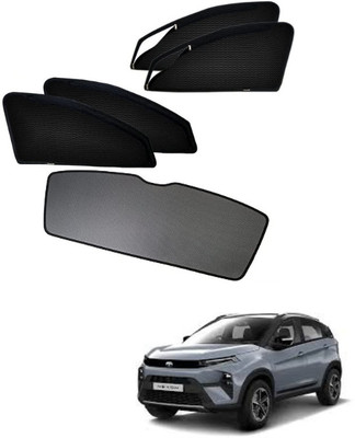RAKRISH Rear Window, Side Window Sun Shade For Tata Nexon EV(Black)