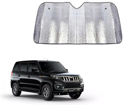 SPREADX Windshield Sun Shade For Mahindra Bolero(Silver)