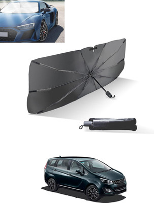 MATIES Windshield Sun Shade For Mahindra Marazzo(Black, Silver)