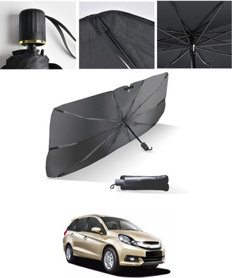 AYW Windshield Sun Shade For Honda Mobilio(Black, Silver)