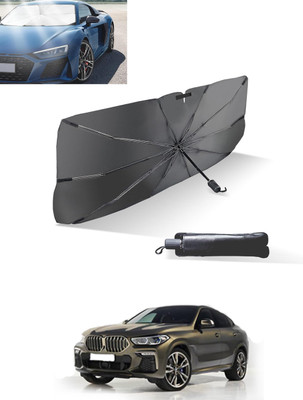MATIES Windshield Sun Shade For BMW X6(Black, Silver)