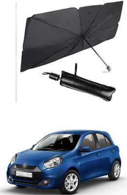 GONAMA Rear Window Sun Shade For Renault Pulse(Black)