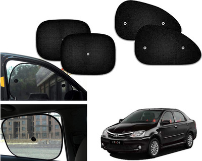PEEPS STORE Side Window Sun Shade For Toyota Etios(Black)