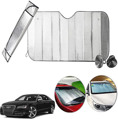 AUTO PEARL Dashboard, Windshield Sun Shade For Audi S8(Silver)
