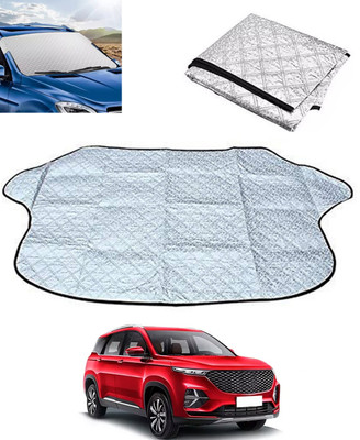 MSNP Windshield Sun Shade For MG Hector Plus(Silver)