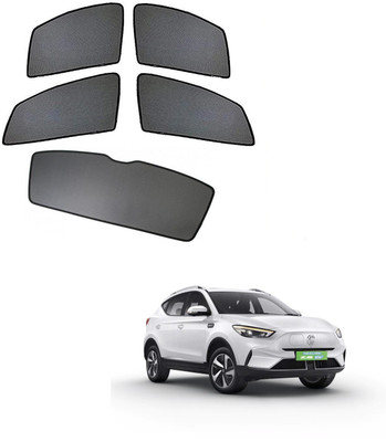 AuTO ADDiCT Side Window, Rear Window Sun Shade For MG ZS EV(Black)