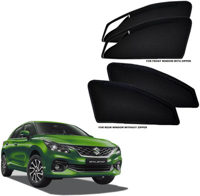HARKRISH Side Window Sun Shade For Maruti Suzuki Baleno(Black)