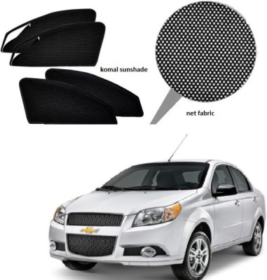 Komal Sunshade Side Window, Rear Window Sun Shade For Chevrolet Aveo(Black)