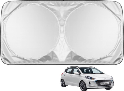 MOCKHE Windshield Sun Shade For Hyundai Grand i10 NIOS(Silver)