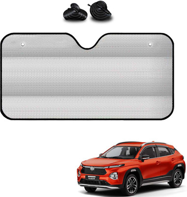 COSMOGEAR Windshield, Dashboard, Rear Window Sun Shade For Toyota Universal For Car(Silver)