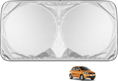 MOCKHE Windshield Sun Shade For Tata Tiago(Silver)