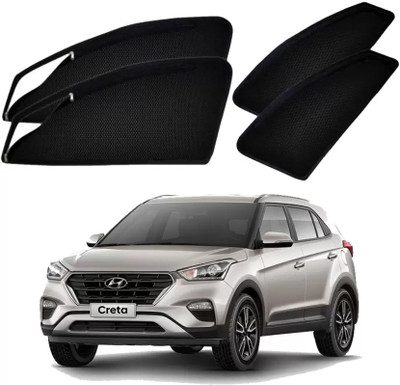 G ILIKA Rear Window, Side Window Sun Shade For Hyundai Creta(Black)