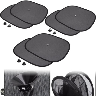DvineAutoFashionZ Side Window Sun Shade For Mahindra Xylo, Universal For Car(Black)