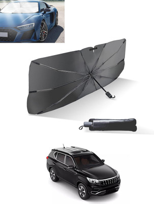 MATIES Windshield Sun Shade For Mahindra Alturas G4(Black, Silver)