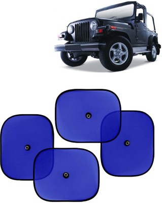 Kingsway Side Window, Rear Window, Dashboard, Sun Roof, Windshield Sun Shade For Mahindra Thar(Blue)