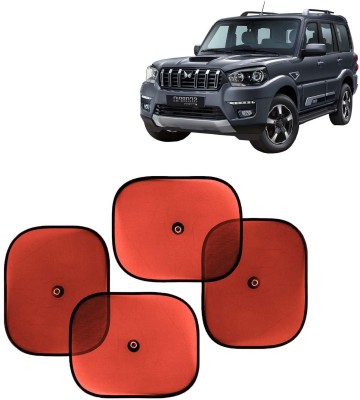 Kingsway Side Window, Rear Window, Dashboard, Sun Roof, Windshield Sun Shade For Mahindra Classic(Red)