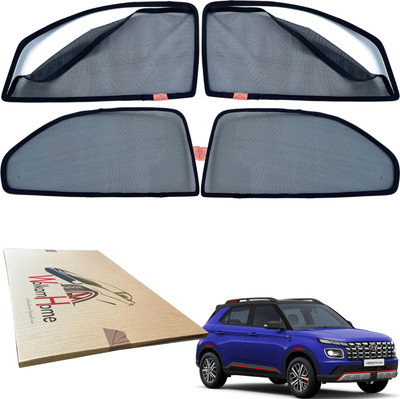 WolkomHome Side Window Sun Shade For Hyundai Venue(Black)