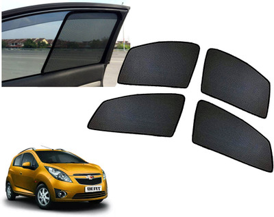 AUTO PEARL Side Window Sun Shade For Chevrolet Beat(Black)