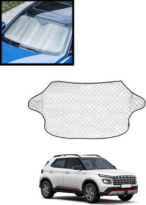AYW Windshield Sun Shade For Hyundai Universal For Car(Silver)