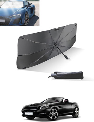 MATIES Windshield Sun Shade For Mercedes Benz Universal For Car(Black, Silver)
