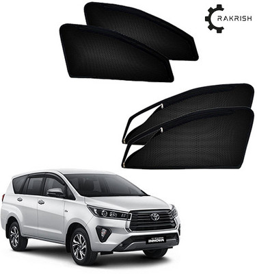 RAKRISH Rear Window, Side Window Sun Shade For Toyota Innova Crysta(Black)