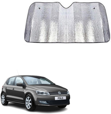 SPREADX Windshield Sun Shade For Volkswagen Polo(Silver)