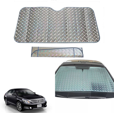 AUTO PEARL Dashboard, Windshield Sun Shade For Nissan Teana(Grey)