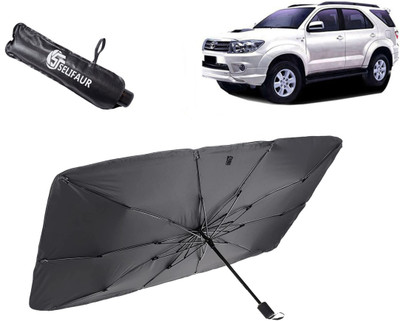 Selifaur Dashboard, Rear Window, Sun Roof, Windshield Sun Shade For Toyota Fortuner Old(Black)