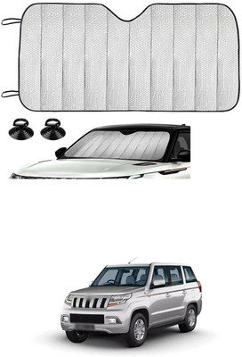 GONAMA Windshield Sun Shade For Mahindra Universal For Car(Silver)