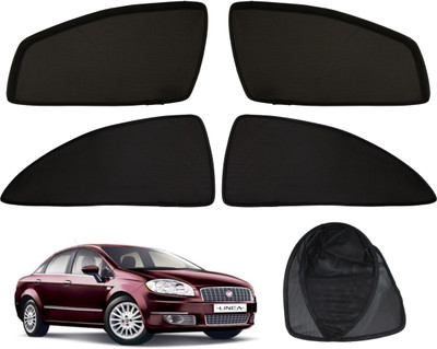 Magnetic Side Window Sun Shade For Fiat Linea(Black)