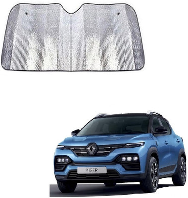 SPREADX Windshield Sun Shade For Renault Kiger(Silver)