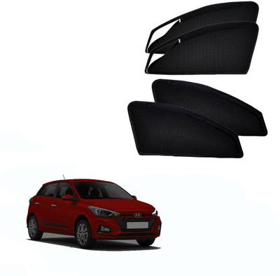 HARKRISH Side Window Sun Shade For Hyundai Elite i20(Black)