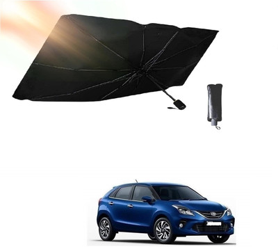 ROSHNEER ENTERPRISES Windshield Sun Shade For Toyota Glanza(Black, Silver)