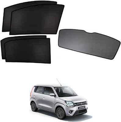 RAKRISH Rear Window, Side Window Sun Shade For Maruti Suzuki WagonR(Black)