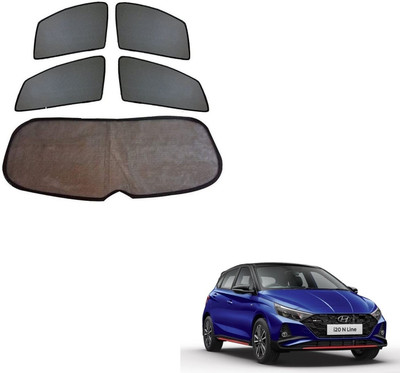 KOZDIKO Side Window, Rear Window Sun Shade For Hyundai i20(Black)
