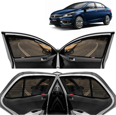Kingsway Side Window, Rear Window Sun Shade For Maruti Suzuki Ciaz(Black)