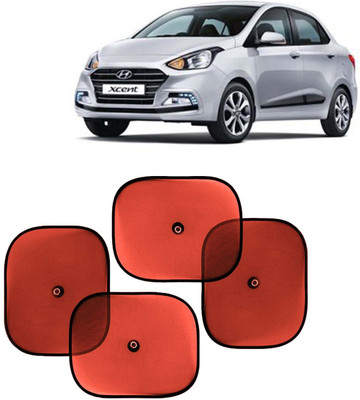 Kingsway Side Window, Rear Window, Dashboard, Sun Roof, Windshield Sun Shade For Hyundai Xcent(Red)