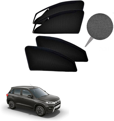 RAKRISH Rear Window, Side Window Sun Shade For Maruti Suzuki Vitara Brezza(Black)