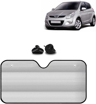 Kingsway Windshield, Dashboard, Rear Window, Side Window Sun Shade For Hyundai i20(Silver)