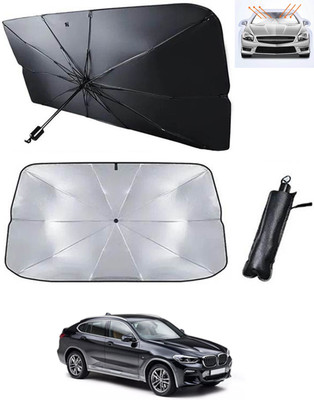 RKPSP Windshield Sun Shade For BMW X4(Black, Silver)